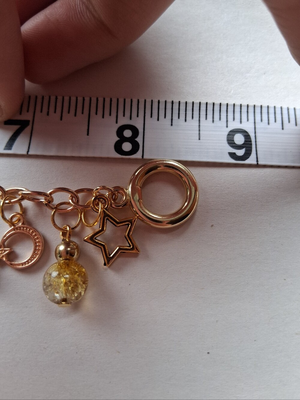Hand Crafted Gold Sun & Moon Charm Bracelet - Picture 5 of 10